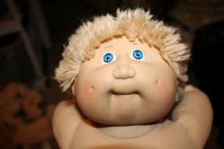 Vintage Cabbage Patch Doll 1982 Blonde Blue Eye Boy 16 " Freckles