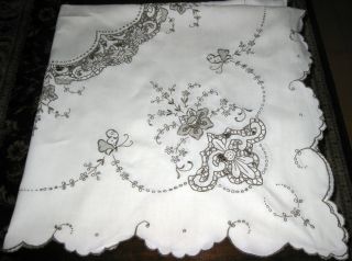 vintage Madeira embroidery,  cut - work and lace 52 