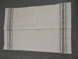 Antique European Towel Cloth Linen Table Runner Fabric Striped &vintage 1912