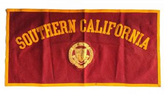 University Southern California Usc Vintage Felt Banner Flag Pennant Antique