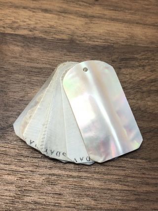 Antique Mother Of Pearl Aide Memoire