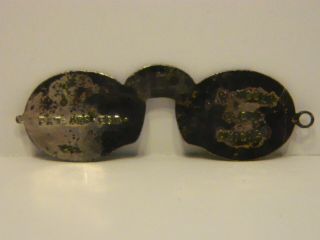 Antique Teddy Theodore Roosevelt Fairbanks 1904 Campaign Eye Glasses Pin Swag 2