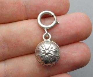 French,  Antique Sterling Pendant,  For Watch ??? Silver Jewelry.