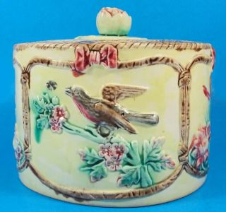 Antique Majolica Cheese Dome Only Thomas Forester Staffordshire,  England 1870 