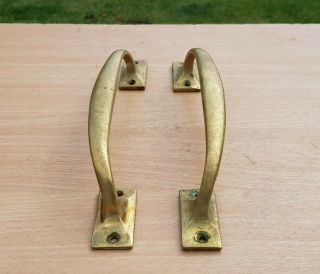 Old Reclaimed Solid Brass Door Pull Handles