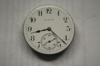 Vintage Elgin Model 7 Pocket Watch Movement 16s 15j