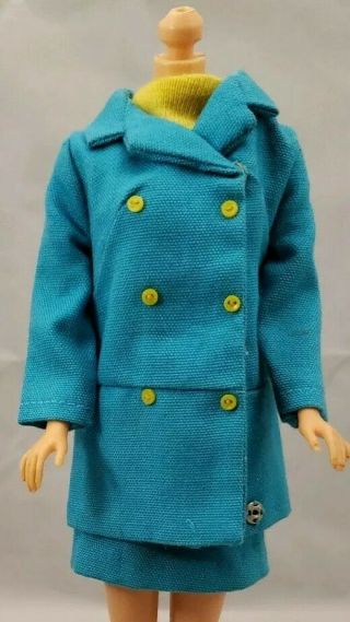 Vintage Barbie Japanese Exclusive Fashion 2817 Dress/coat Only Vguc