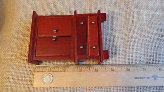 Vintage Dollhouse Miniatures 1:12 Scale Wood Armour Dresser 038 5