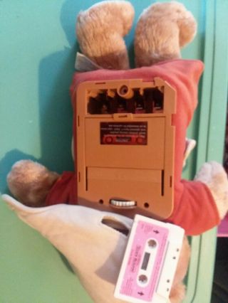 Vintage Teddy Ruxpin 1985 Toy Stuffed Animal Bear Worlds Of Wonder w/ Cassette 2