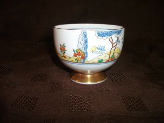 Antique Carlton China " Sylvan " Art Deco Gilded Hand Finished Sugar Pot