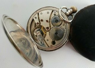 Antique Solid Silver Full Hunter Pocket Watch Dennison Special Cased Fob Watch