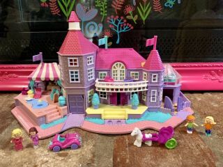 Vtg 1994 Polly Pocket Magical Mansion Horse Carriage Lights Up Almost Complete