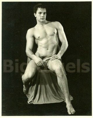 1950s Vintage Wpg Male Nude Jim Dardanis Muscle Hunk Fine Art Beefcake