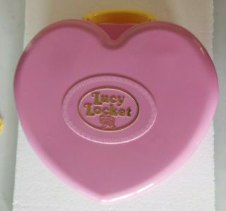 Vintage Polly Pocket Lucy Locket Large Heart Shaped Play Carry Case Bluebird Eng