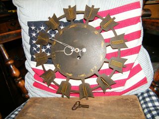 Vintage Smith Zodiac Wall Clock Complete With Key