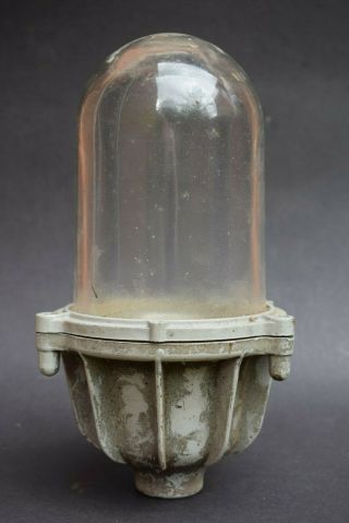 Vintage Industrial,  Reclaimed Coughtrie Lamp Head Light Porch Old Lighting Bulb