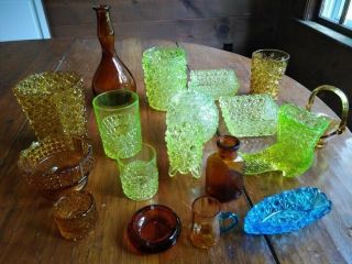 Antique Glassware Daisy And Buttons And Others