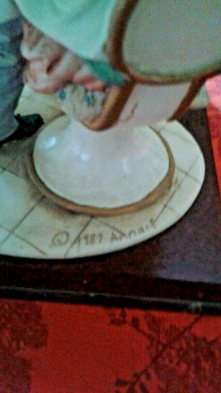 PUCCI Arnart art Vintage barber hair stylist antique figurine figure porcelain 7