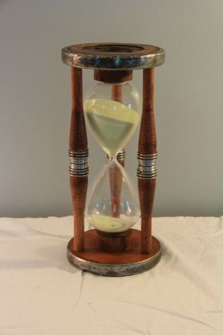Vintage Antique Sand Timer Hour Glass Sand Watch No 7 35 Yard Dye Legee Twist