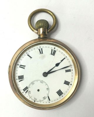 Antique Temeraire Gold Plated Swiss Made Pocket Watch For Spares 2