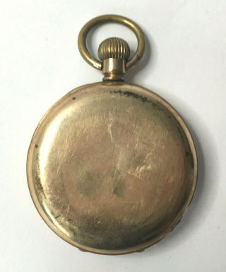 Antique Temeraire Gold Plated Swiss Made Pocket Watch For Spares 3