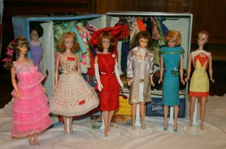 Vintage Barbie Dolls,  Clothes,  Case & Accessories
