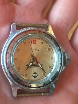 Vintage Soviet Russian Mechanical Watch Vostok Cal.  2409a,  Ussr,  1990s