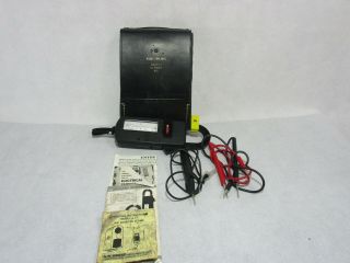 Snap 8 Spr - 300a Volts Ohm Ammeter With Case A.  W.  Sperry Instrument Vintage