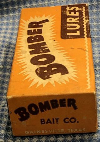 Vintage Fishing Lure,  Bomber Bait Co. ,  Bomber 515 Yellow with Silver Flakes 3