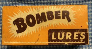 Vintage Fishing Lure,  Bomber Bait Co. ,  Bomber 515 Yellow with Silver Flakes 4