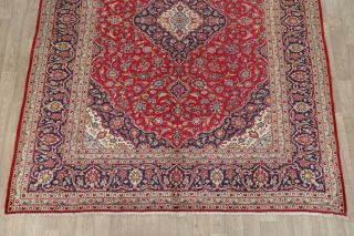 Traditional Floral Vintage Oriental Area Rug Wool Hand - Knotted RED Carpet 10x13 4
