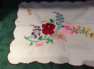 Hungarian Embroidered Table Runner 82 X 36 Cms UNUSED/NEW WITHOUT TAG 2