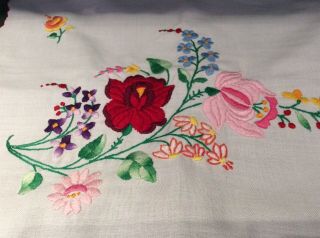 Hungarian Embroidered Table Runner 82 X 36 Cms UNUSED/NEW WITHOUT TAG 6