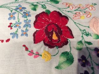 Hungarian Embroidered Table Runner 82 X 36 Cms UNUSED/NEW WITHOUT TAG 7