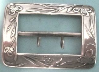 Tiffany & Co Sterling Rare Antique 1883 Silver Belt Buckle Date Inscribed 83/4/8