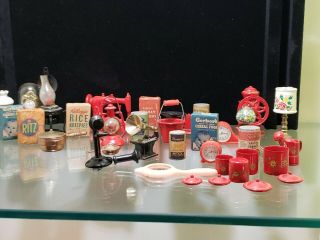 Vintage/antique Doll House Miniature Accessories,
