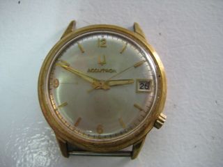 Vintage Bulova Accutron 10k Gold Plated Only C.  1975
