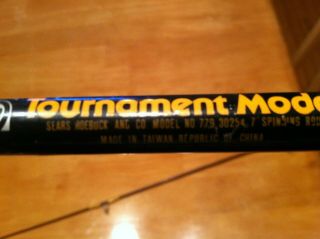 Vintage Ted Williams Tournament Model Sears & Roebuck 7 ' 2Pc Spinning Rod 7