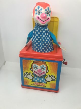 Vintage A1971 Mattel Jack In The Music Box Toy Rare Antique Collectable “works”
