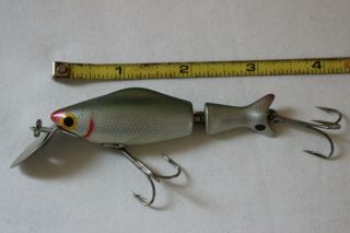 Vintage Wood Mfg Co Jointed Spot Tail 1300 Fishing Lure 3 1/4 " Vg
