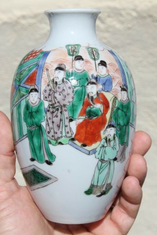 Antique Chinese Republic Famile Verte Vase