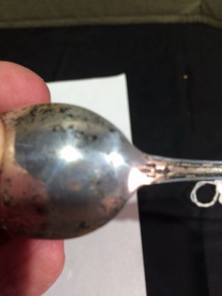 925 Sterling Silver Indian Head Salt Lake City Temple Souvenir Spoon 3
