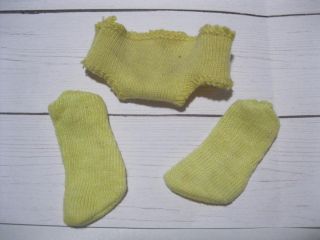Vintage Barbie Ken Doll Clothes: Yellow Socks/matching Underwear Dreamboat 785