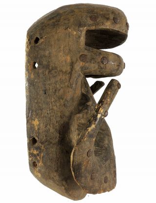Dan Guere Mask with Iron Studs African Art WAS $310.  00 2