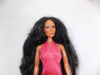 Vintage 1975 Mego 12 " Cher Doll In Halter Gown