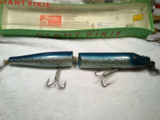 Creek Chub Giant Jointed Pikie Blue Flash In Correct Box Lure Or Minnow