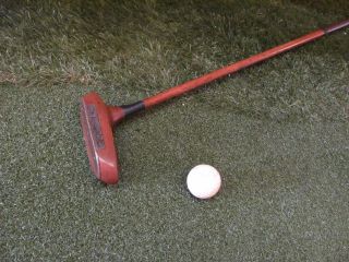 Antique Hickory Shaft MM Importing Co.  Wooden Mallet Golf Putter 2