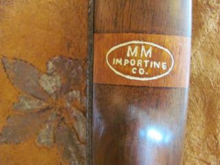 Antique Hickory Shaft MM Importing Co.  Wooden Mallet Golf Putter 9