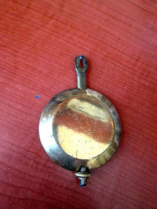 Antique Mantel Shelf Clock Pendulum Bob 2 - 3/4 " (374f)
