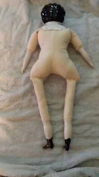 Antique 20 - Inch Hertwig Doll in Vintage Ivory Gown 5